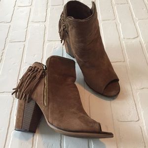 Fringe booties